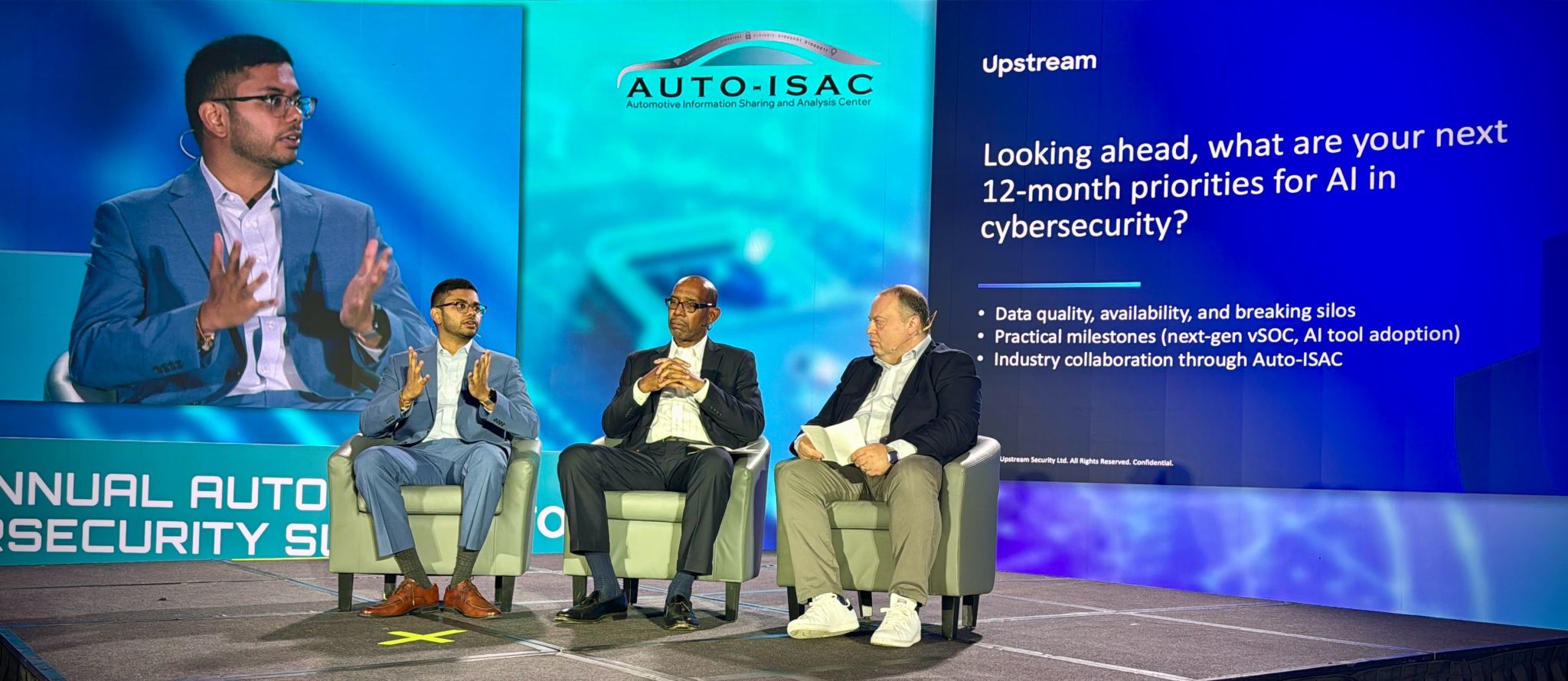 Hemanth Tadepalli at a CISO conference